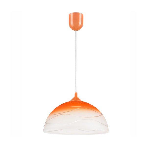 Oranžna viseča svetilka ø 30 cm Sfera – LAMKUR