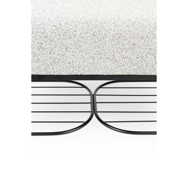 Svetlo siva klop White Label Milou-image-4
