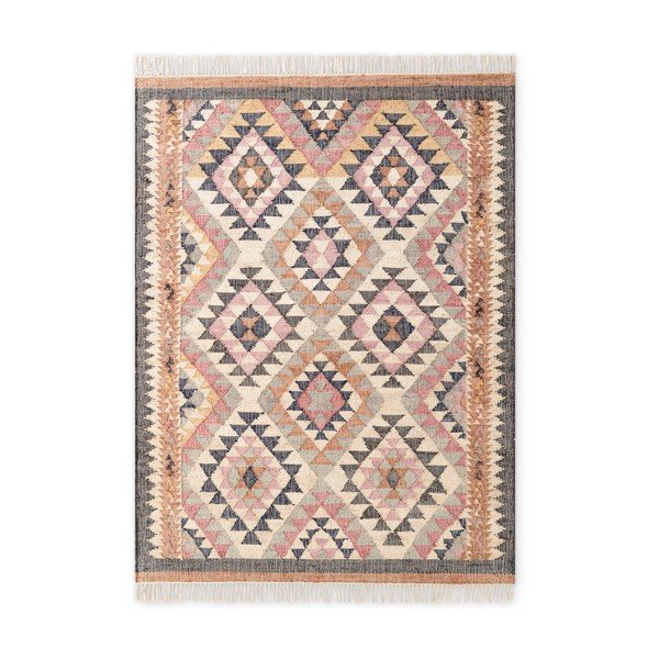 Siva ročno tkana preproga iz jute 200x300 cm Roya Parsa – Elle Decoration