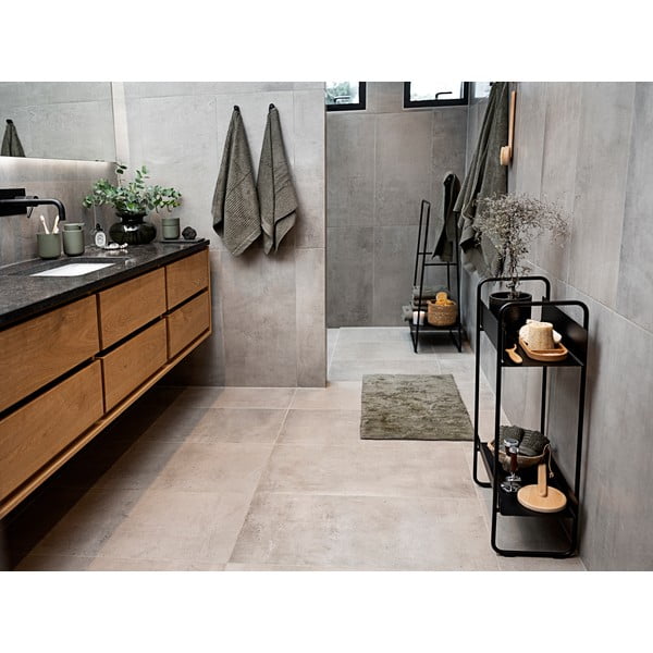 Črna kovinska konzolna mizica 24x48 cm A-Console - Zone-image-3