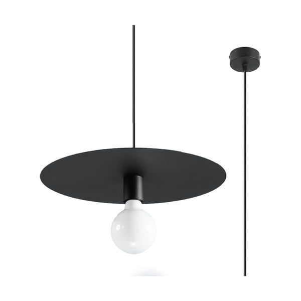 Črna viseča svetilka ø 40 cm Livago – Nice Lamps