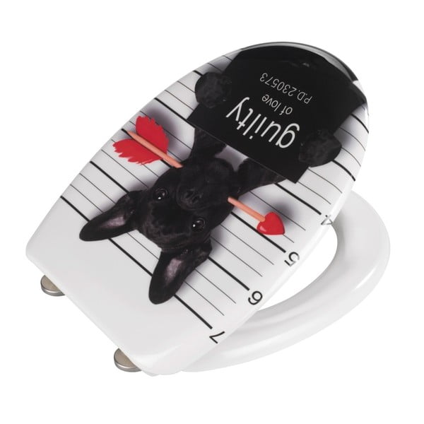 WC deska s počasnim zapiranjem 37,5 x 41,5 cm Guilty Dog – Wenko-image-2