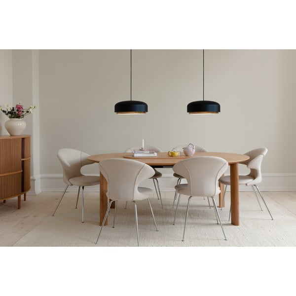 Črna LED viseča svetilka s kovinskim senčnikom ø 40 cm Hazel medium – UMAGE-image-3