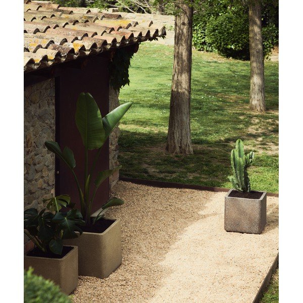 Okrasni cvetlični lonci v kompletu 2 ks iz umetnega kamna Minoa – Kave Home-image-1