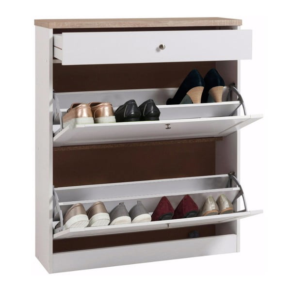 Bela omara za čevlje Støraa Hector, 2 predala-image-1