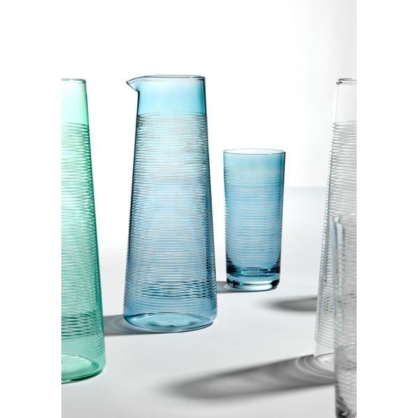 Modra steklena karafa 1,2 l Linear - Ladelle-image-1