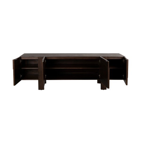 TV omarica iz masivnega lesa v temni naravni barvi 188x60x45 cm Bruneau – Dutchbone-image-2