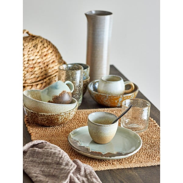 Rjava/kremno bela keramična skodelica 280 ml Paula – Bloomingville-image-2