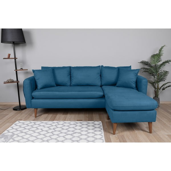 Modra sedežna garnitura 215 cm Sofia – Balcab Home-image-1