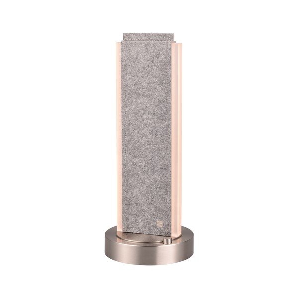 Siva LED namizna svetilka z glasovnim upravljanjem s pomočjo mobilne aplikacije s tekstilnim senčilom (višina 51 cm) Cicara – CINQUE-image-4