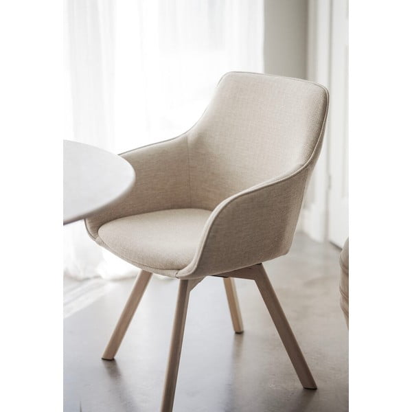 Bež oblazinjeni jedilni stoli v kompletu 2 ks Alison – Rowico-image-1