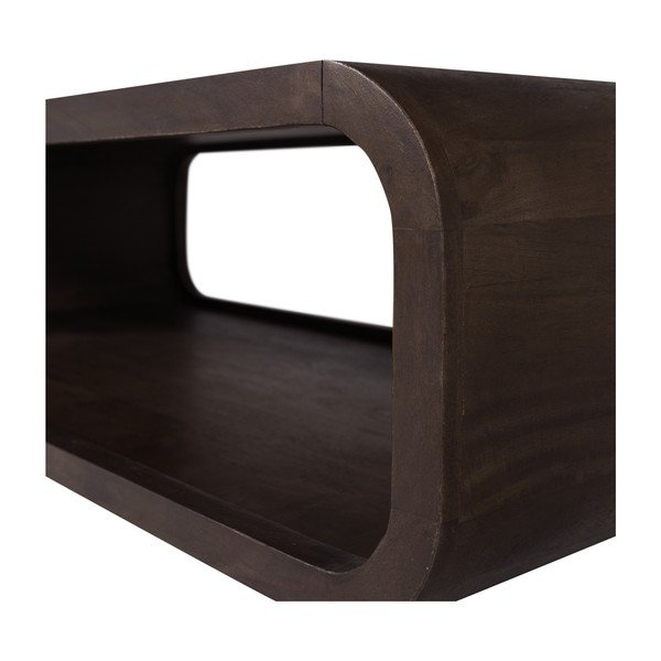 Klubska mizica iz masivnega manga v temni naravni barvi 60x120 cm Kinu – WOOOD-image-4