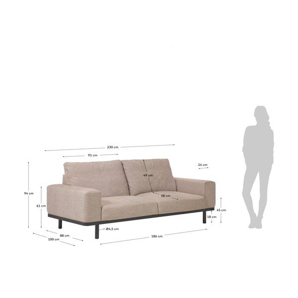 Bež kavč Kave Home Noa-image-3