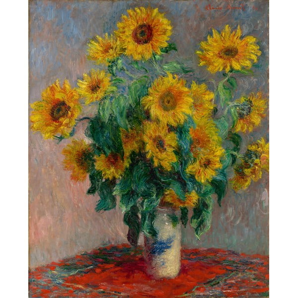 Reprodukcija slike Claude Monet - Bouquet of Sunflowers , 50 x 40 cm
