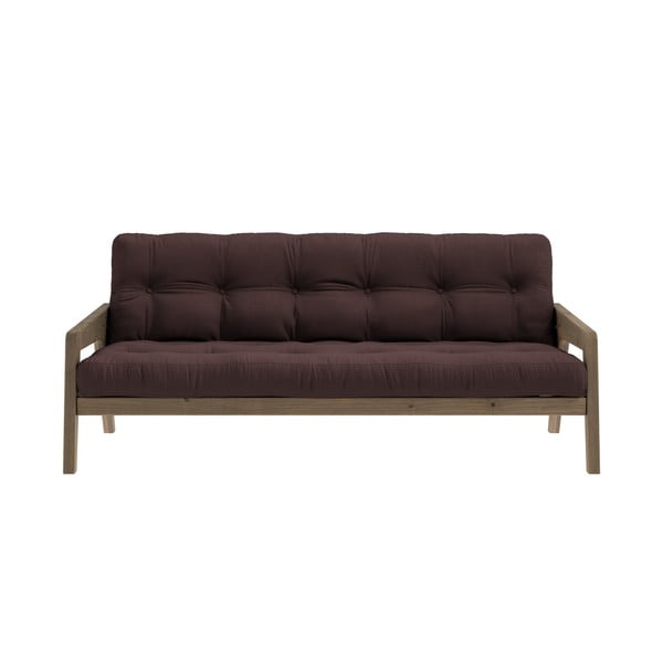 Rjav raztegljiv kavč 204 cm Grab - Karup Design