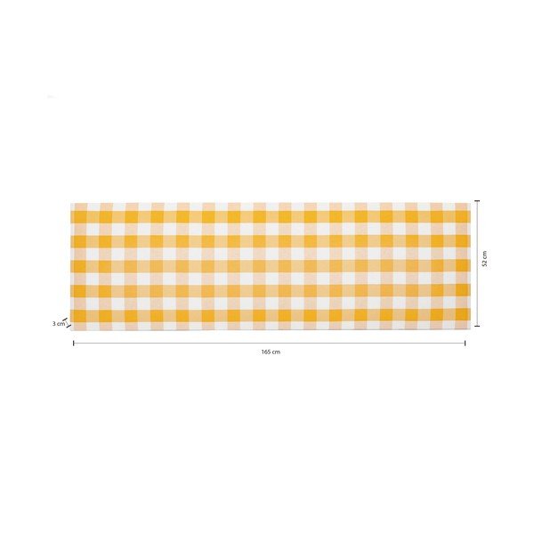 Rumeno oblazinjeno vzglavje 165x52 cm Billie – Really Nice Things-image-4