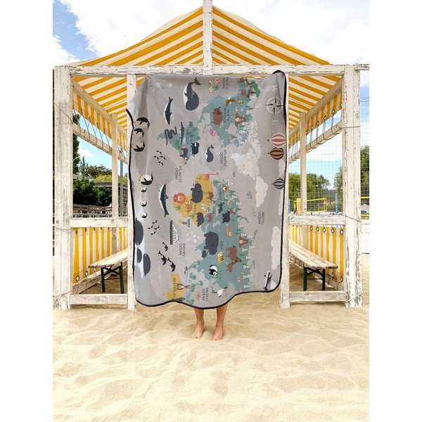 Odeja iz mikrovlaken za piknik 145x180 cm Travel Around The World – Butter Kings-image-2