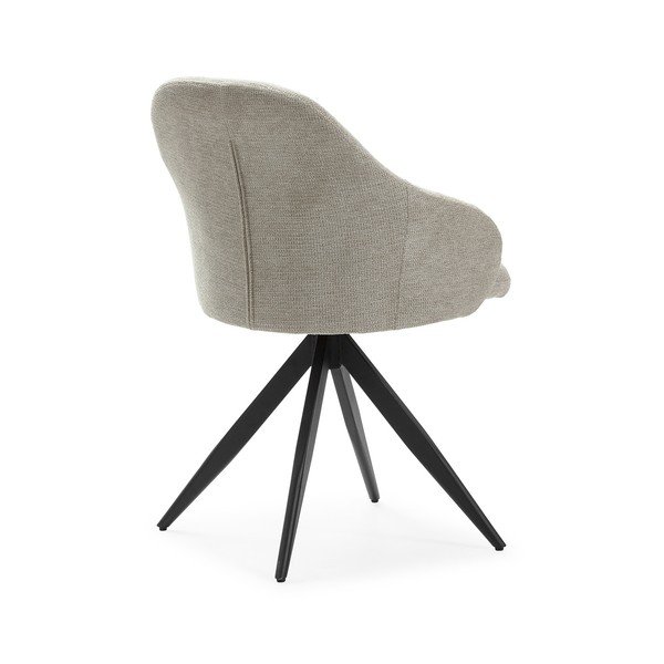 Svetlo sivi oblazinjeni jedilni stoli v kompletu z nasloni za roke 2 ks Tamara – Marckeric-image-4