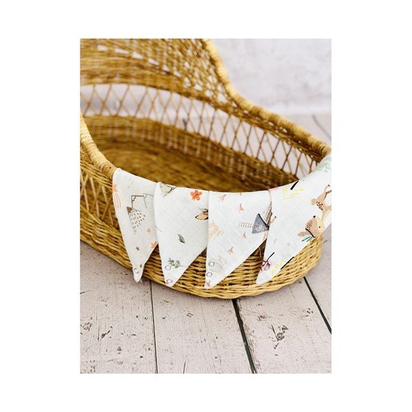 Beli muslinski slinčki v kompletu 4 kos Mila - Lydia&Co-image-2