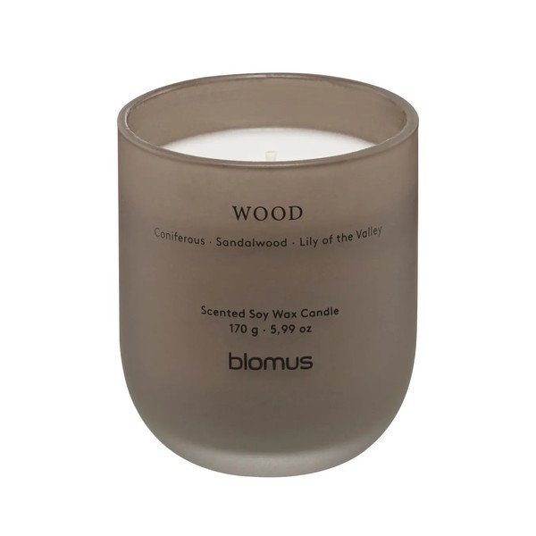 Dišeča sveča iz sojinega voska čas gorenja 35 h Tuoksu Wood – Blomus
