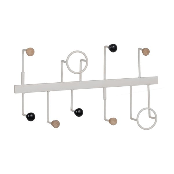 Bel kovinski stenski obešalnik – Ixia-image-1