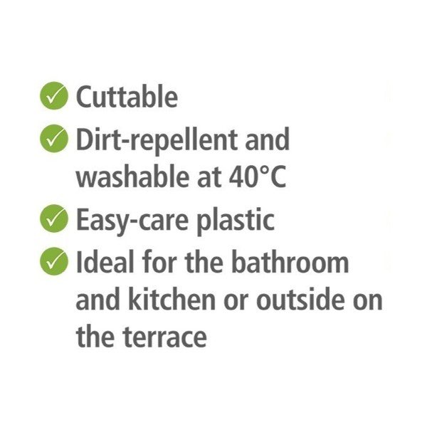 Siva plastična kopalniška preproga 65x200 cm Sassi – Wenko-image-3