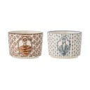 Kremno bele lončene skledice v kompletu 2 ks 230 ml Tonia – Bloomingville