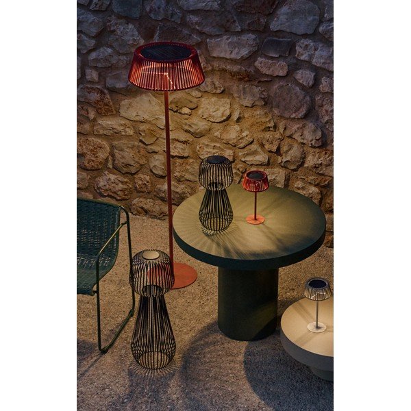 LED namizna/prenosljiva zunanja svetilka s solarnim panelom ø 33 cm Aldet – Kave Home-image-1