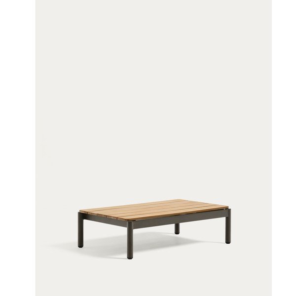 Vrtna klubska mizica iz masivnega tika 57x91 cm Sorells – Kave Home-image-3