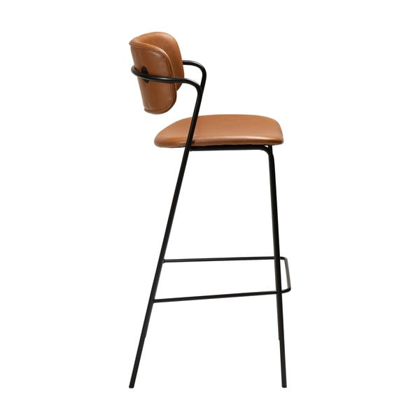 Rjav usnjen barski stol DAN-FORM Denmark Zed, višina 107 cm-image-3
