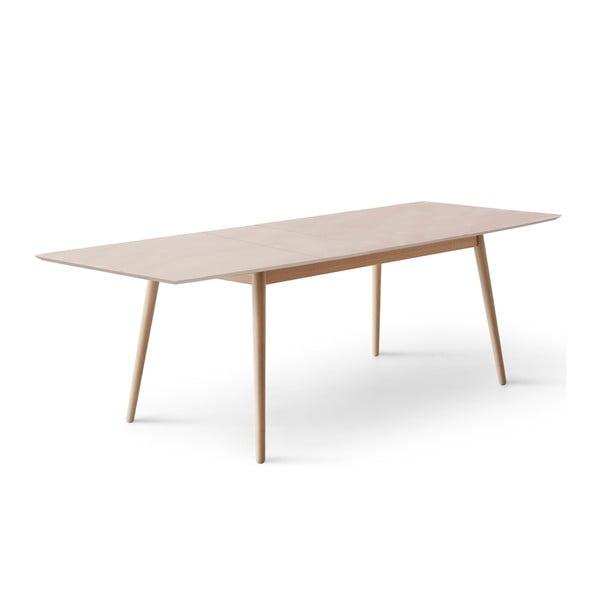 Raztegljiva jedilna miza z mizno ploščo v hrastovem dekorju v naravni barvi 90x165 cm Meza – Hammel Furniture-image-3