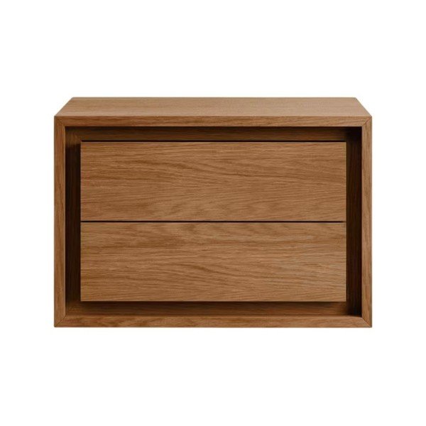 Rjava stenska omarica za pod umivalnik iz masivnega tika 60x40 cm Kenta – Kave Home-image-3