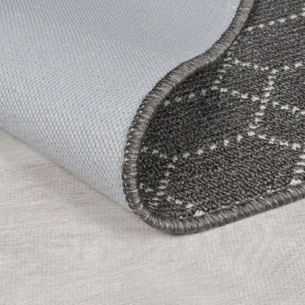 Temno siv pralen tekač 57x230 cm Argyll – Flair Rugs-image-3