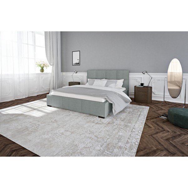Siva zakonska postelja z letvenim dnom in prostorom za shranjevanje Guy Laroche Home Fascination, 180 x 200 cm-image-4