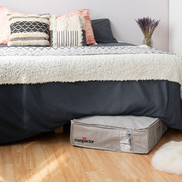 Siva vakuumska škatla za shranjevanje Compactor Oxford, 145 l-image-1