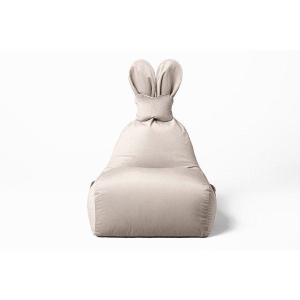 Bež otroška vreča za sedenje Funny Bunny – The Brooklyn Kids-image-3