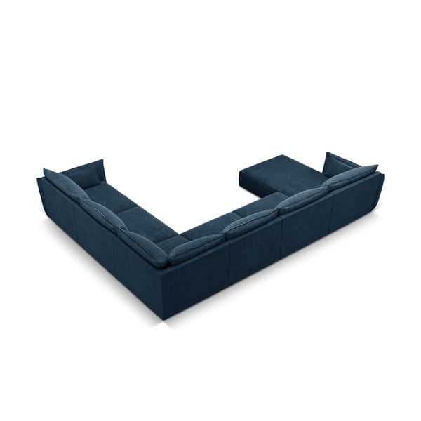 Temno moder kotni kavč (desni kot) Vanda - Mazzini Sofas-image-3