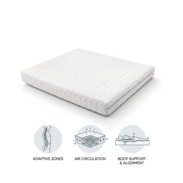 Srednje trda vzmetena termoregulacijska vzmetnica 90x200 cm Dream Essence – Bonami Essentials-image-2