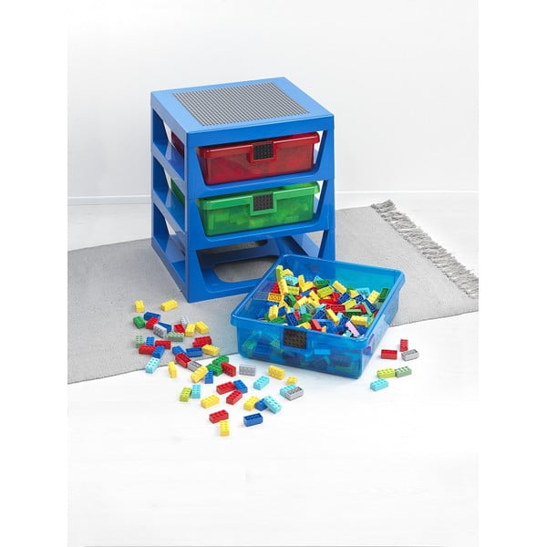 Moder organizator s 3 predali za shranjevanje LEGO®-image-2