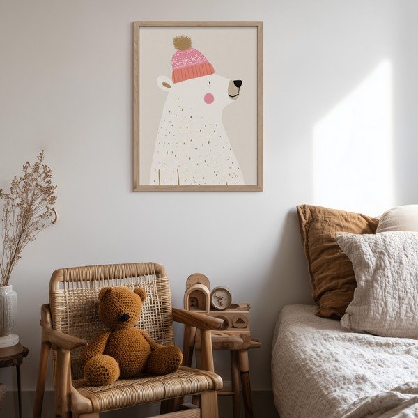 Otroška slika 30x40 cm White Bear – Styler-image-2