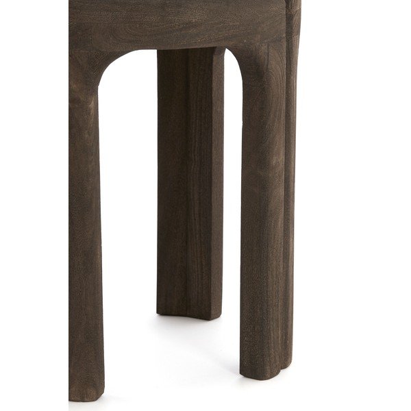 Okrogla stranska mizica s kamnito mizno ploščo ø 45 cm Ali – Light & Living-image-4