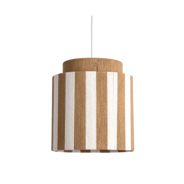Bela/v naravni barvi viseča svetilka iz vrvi ø 30 cm Vienna Stripes – Leitmotiv