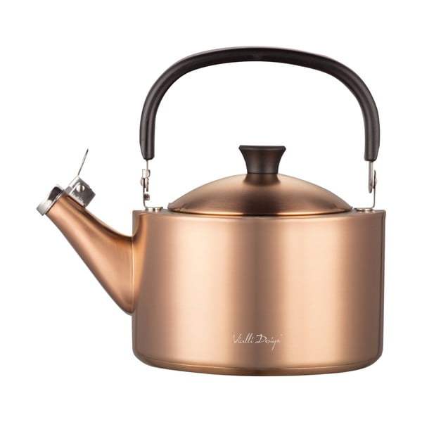 Čajnik iz nerjavečega jekla bakrene barve 1,5 l Diamante - Vialli Design