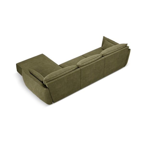 Zeleni kotni kavč (desni kot) Vanda - Mazzini Sofas-image-3