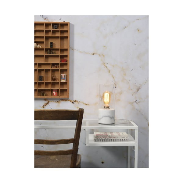 Namizna svetilka iz belega marmorja Citylights Atene, višina 25 cm-image-1
