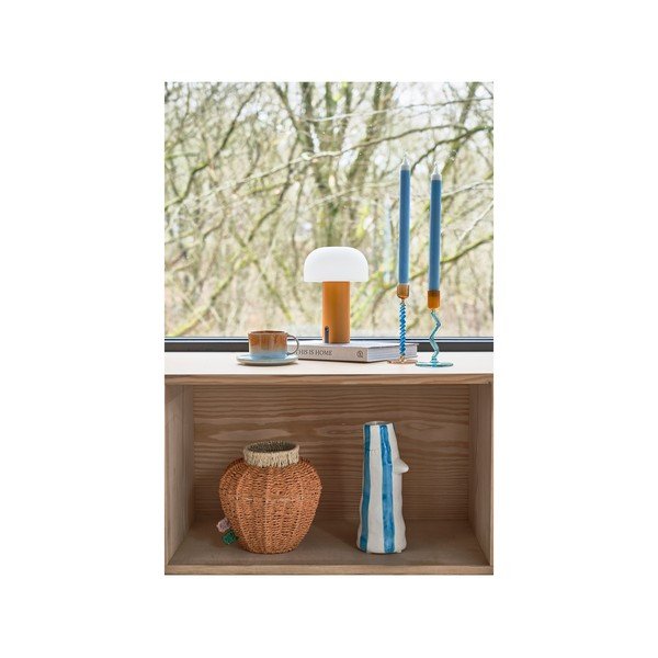 Bela/oranžna LED namizna svetilka (višina 22,5 cm) Styles – Villa Collection-image-4