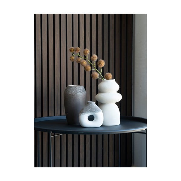Kremno bela lončena vaza (višina 26,5 cm) – House Nordic-image-1