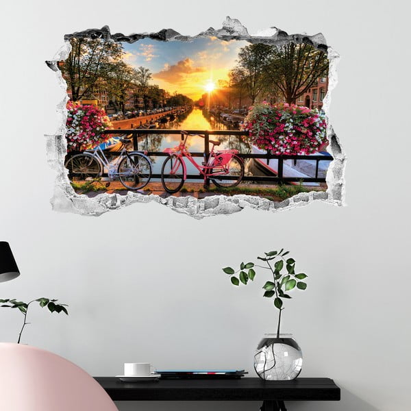 3D stenska nalepka Ambiance Sunrise over Amsterdam-image-2