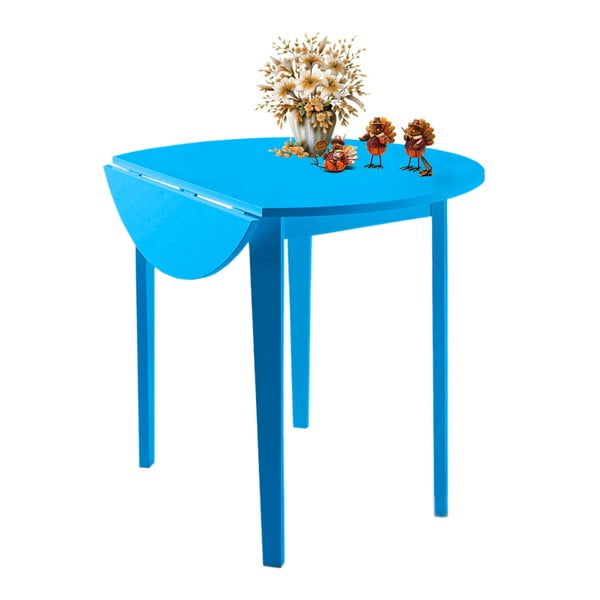 Modra zložljiva jedilna miza Støraa Trento Quer, ⌀ 92 cm