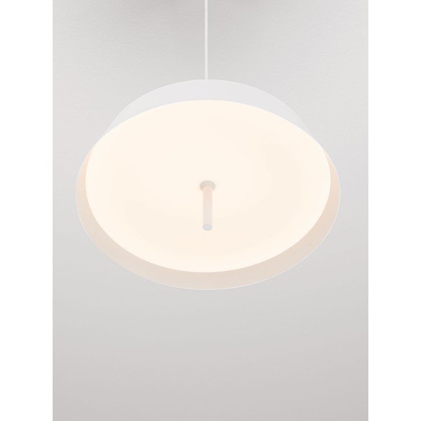 Bela aluminijasta LED zatemnitvena viseča svetilka ø 45 cm Velio – Nova Luce-image-2